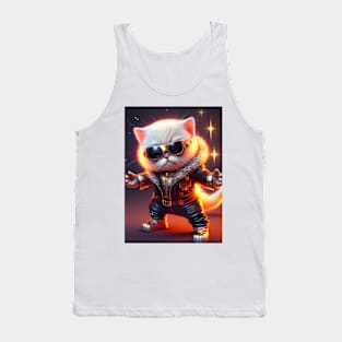 Cute Space Cat - Anime Art design Tank Top